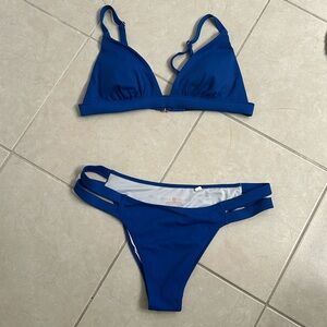 Shade & shore size M blue bikini